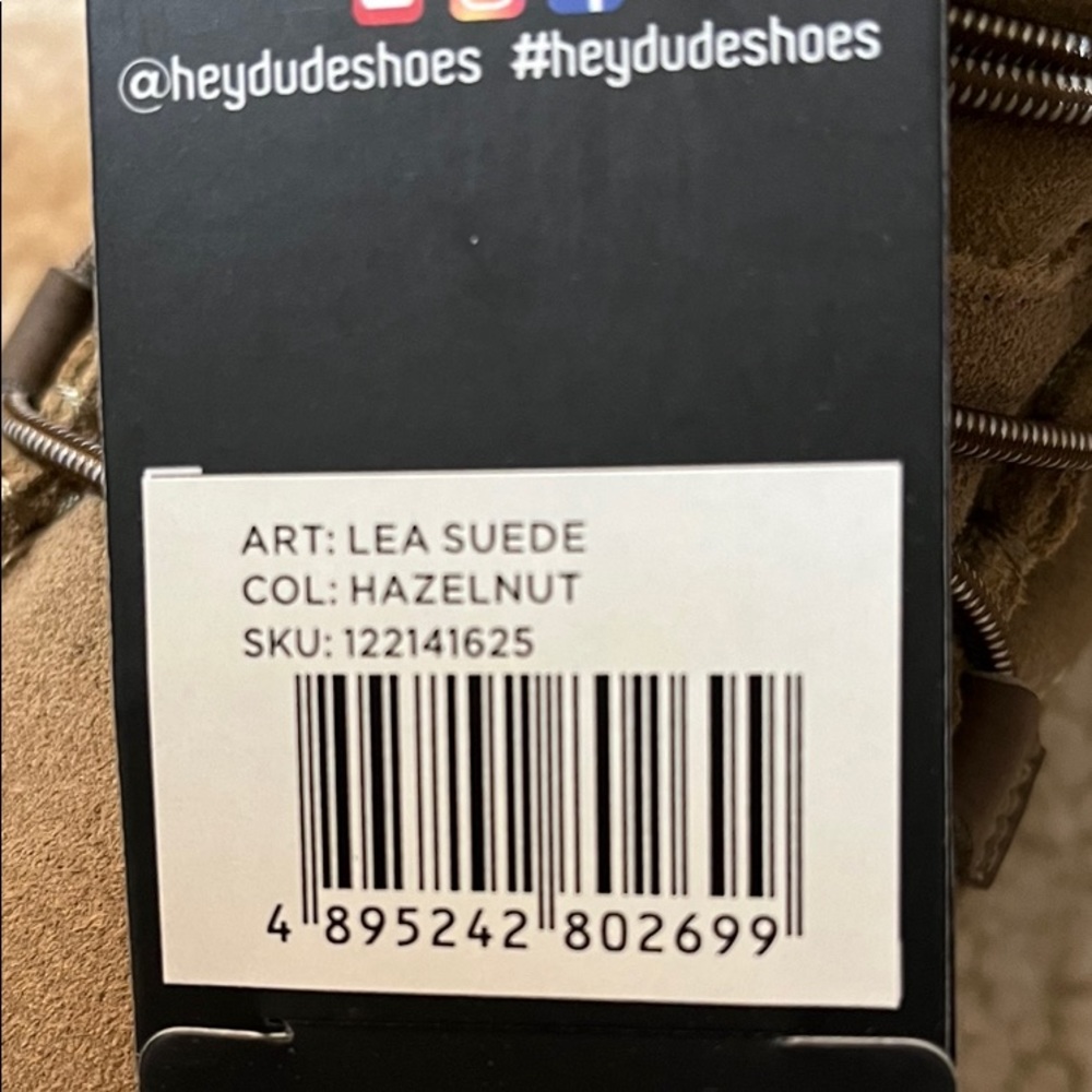 Hey Dude Lea Suede Hazelnut Boots Womens - Picture 3 of 4